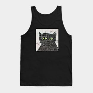 Whimsical Cat Portrait #4 Tank Top